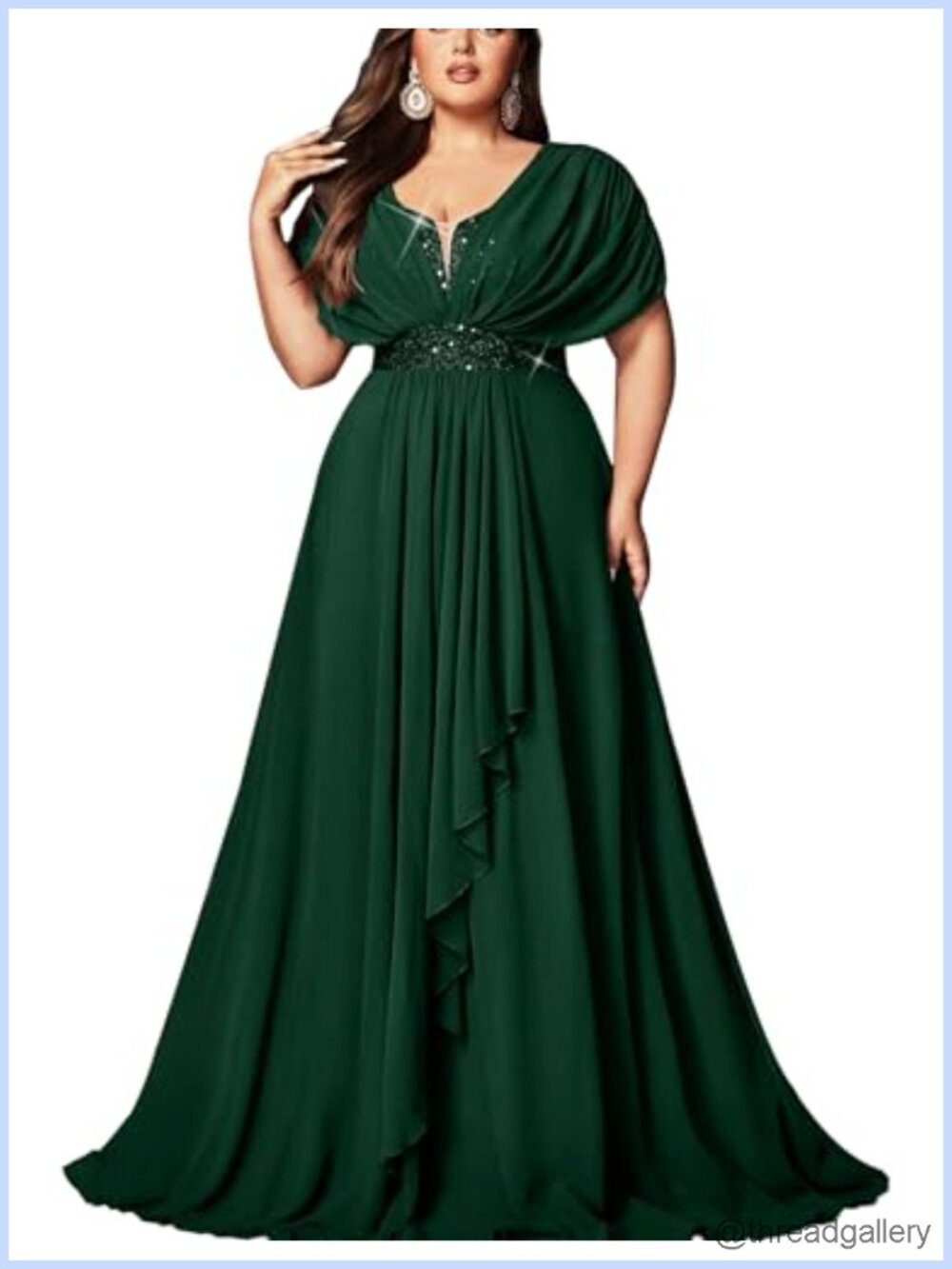 Plus Size Sequin Formal Bridesmaid Dress A-Line Sweetheart Gown